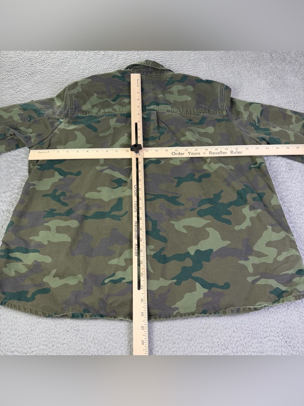 Gap Utility Shirt Shacket Womens XL Green Camo Button Outdoors Military  Y2K - Picture 4 of 11